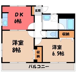 第３鬼怒ハイツの物件間取画像